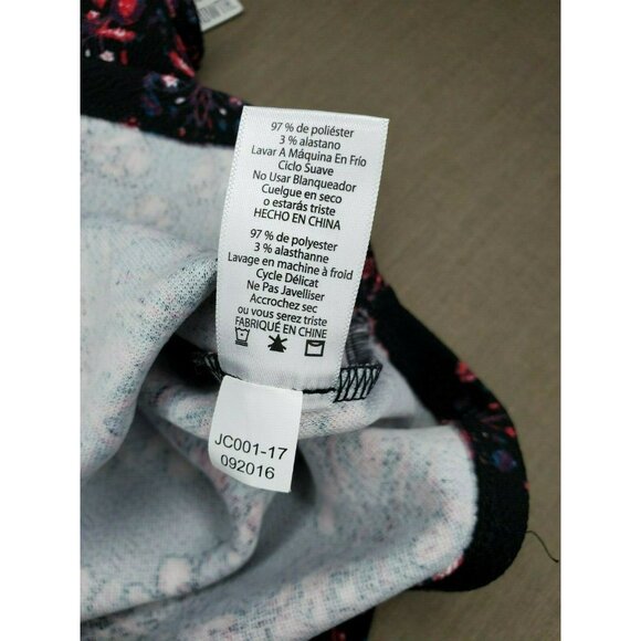 LuLaRoe Cassie Pencil Skirt XS, Rare Floral Argyle Unicorn Print, Black and Pink - Picture 12 of 12